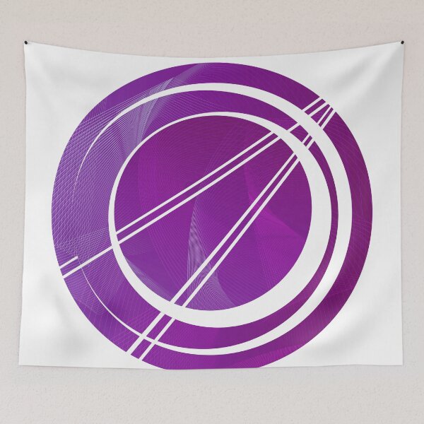 Item preview, Purple Galaxy planet Geometric  designed and sold by Carolina Salazar.