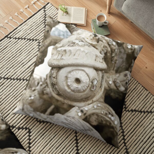 All Seeing Eye from the White Temple Chang Mai Floor Pillow