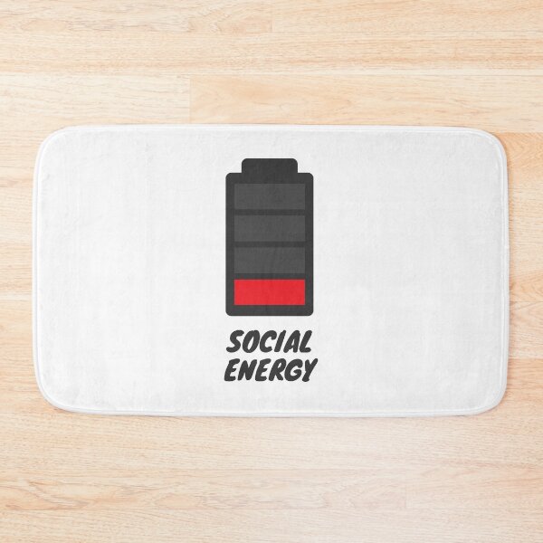 Item preview, Social Energy - Low Battery designed and sold by wordist.