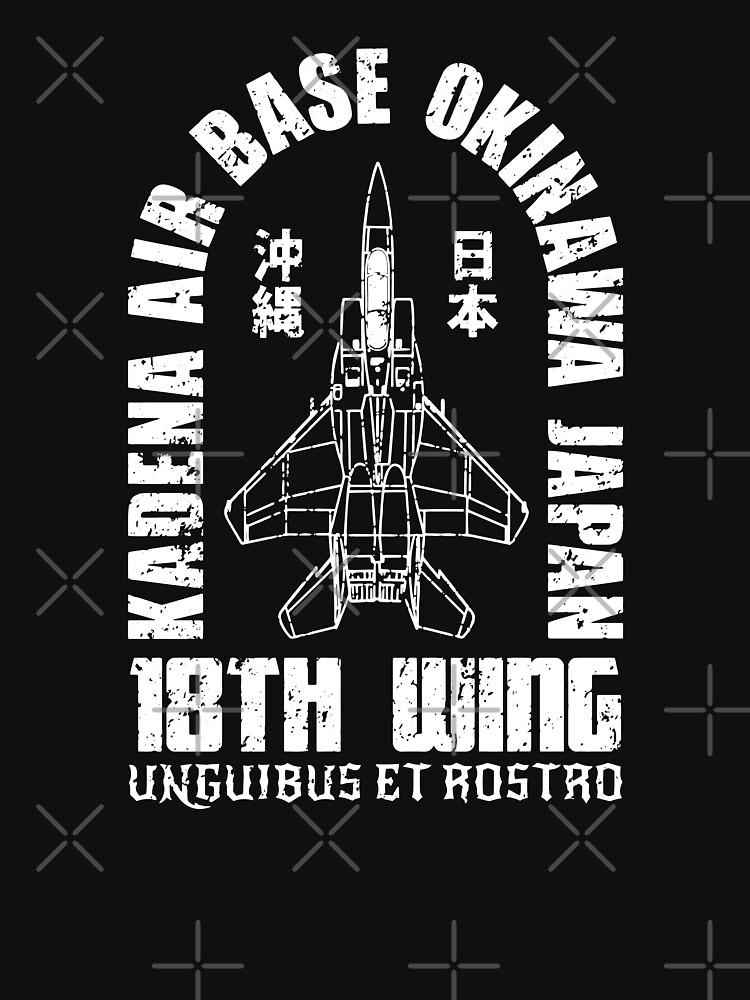 "Kadena Air Base USAF 18th Wing Okinawa Japan" Tshirt for Sale by