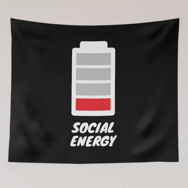 Item preview, Social Energy - Low Battery designed and sold by wordist.
