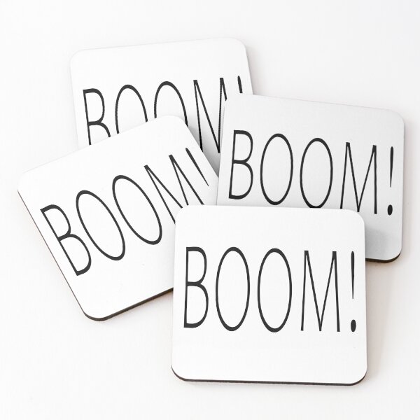 Item preview, BOOM! Black Text on White Background designed and sold by SEEphotos7171.