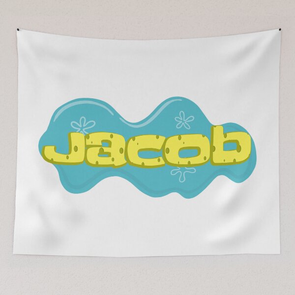 Artikelvorschau, Jungenname Jacob im SpongeBob-Cartoon-Stil entworfen und verkauft von Space-Bug.