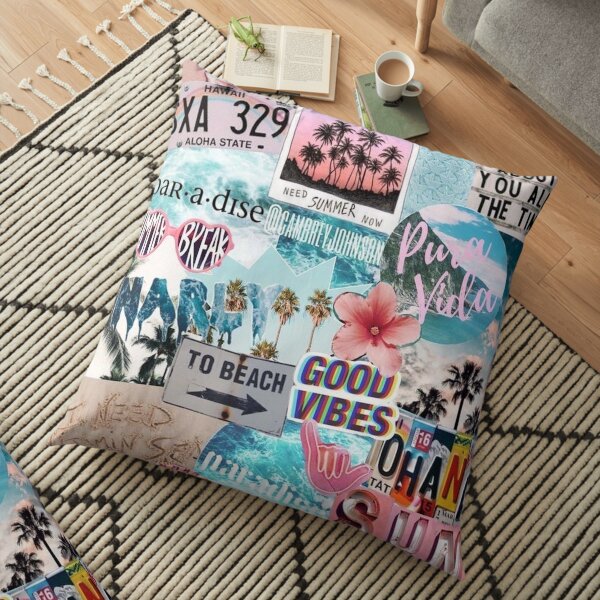 Cool collage Floor Pillow