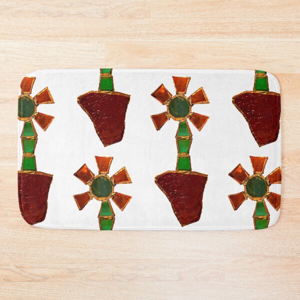 Item preview, Geometric Poppy in Stained Glass designed and sold by Jeffrey Louis Salkilld.