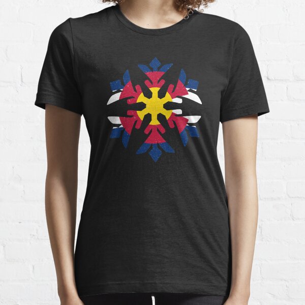 Colorado Flag Winter Snowflake Design Essential T-Shirt