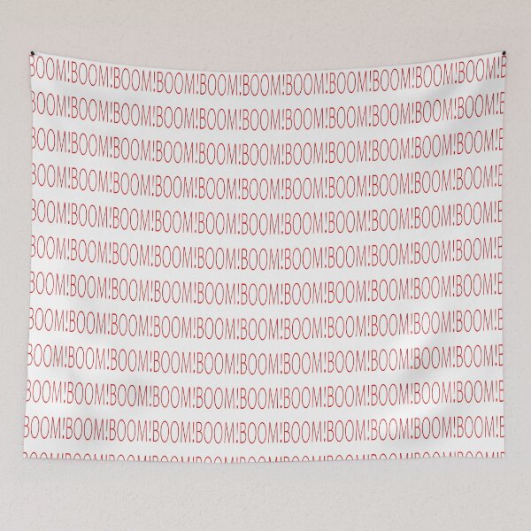 Item preview, BOOM! Red Text on White Background designed and sold by SEEphotos7171.