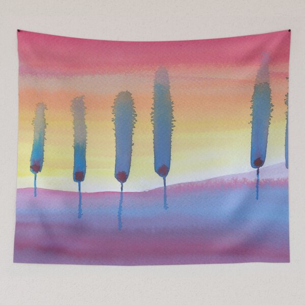 Item preview, cypresses landscape designed and sold by AnnaBaldon.