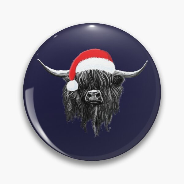 Item preview, Scottish Highland Cow Christmas Santa Hat designed and sold by brodyquixote.