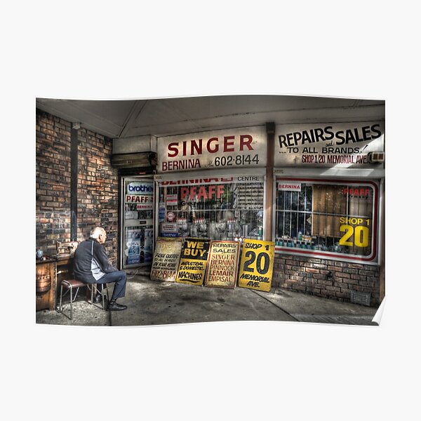 An old sewing shop in Liverpool Poster