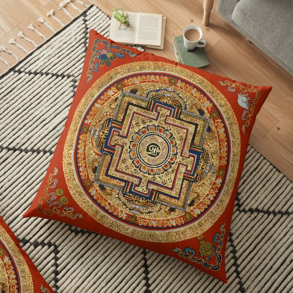 TIBET, Tibetan, Mandala. Floor Pillow