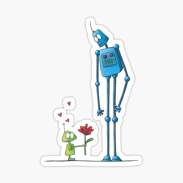 Item preview, Robots in love designed and sold by laureH.