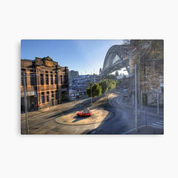 The Red Car and Two-tonne Rock Metal Print