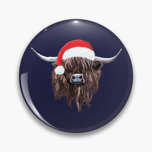 Item preview, Scottish Highland Cow Christmas Santa Hat designed and sold by brodyquixote.