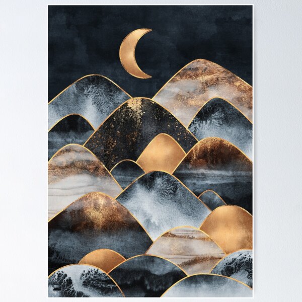 Stormy selling Mountains by Elisabeth Fredriksson Art Print