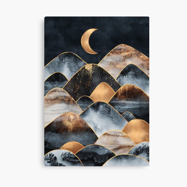 Moonlight Hills Canvas Print