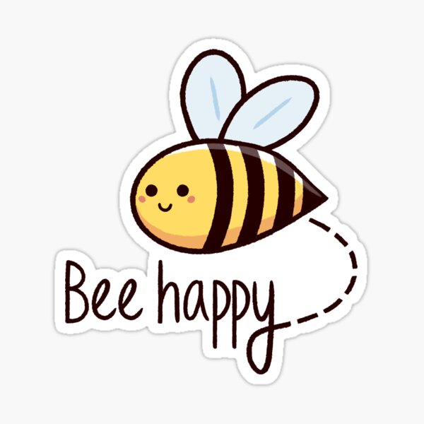 Cute Wholesome Bumble Bee with Beeutiful text | Bee gifts | Bee lover |  Gifts for children | Sticker