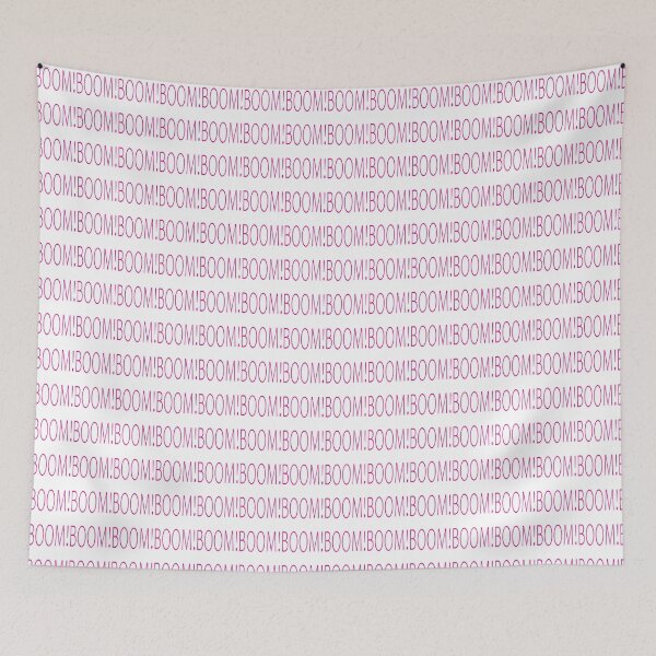 Item preview, BOOM! Pink Text on White Background designed and sold by SEEphotos7171.