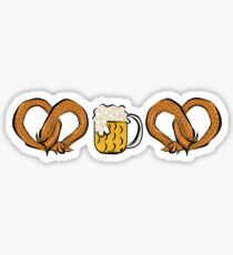 Pretzel Dog & Beer Sticker