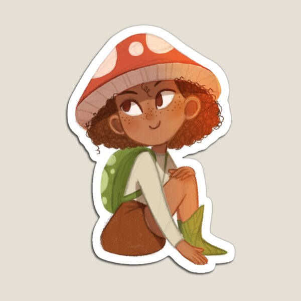 Mushroom Girl Magnet