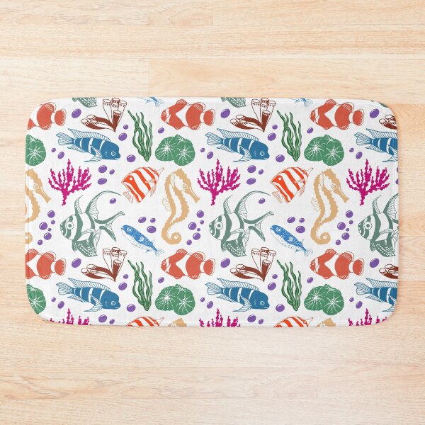 Item preview, pretty sea fishes and corals pattern designed and sold by AsyaTury.