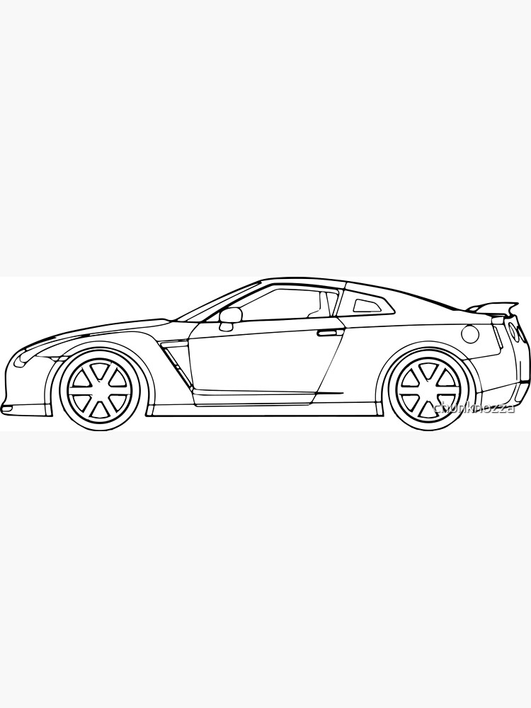 Car Coloring Pages: Toyota Supra, Ferrari F40, Nissan GT-R