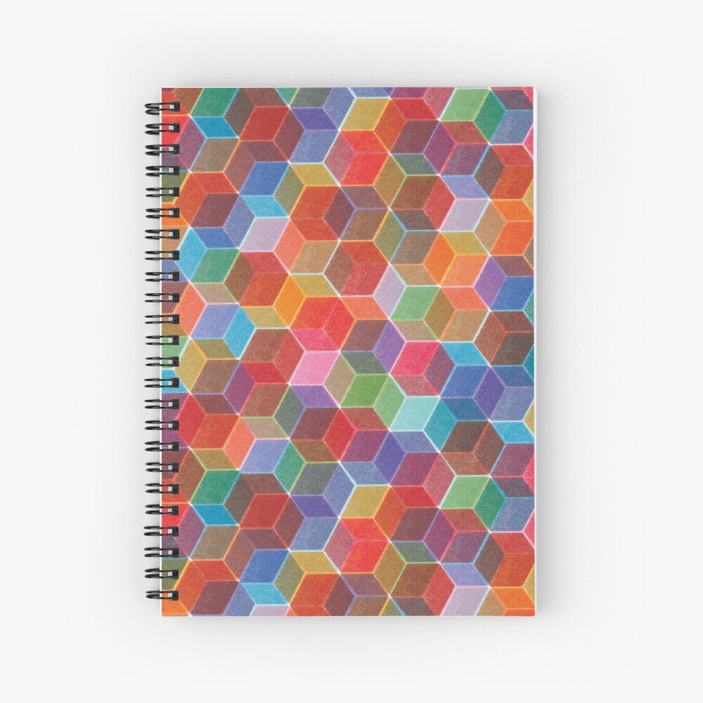 "Hexagons" Spiral Notebook for Sale by irinaradtke Redbubble