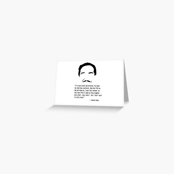 Item preview, Langston Hughes Quote designed and sold by The Dead  Writers Circle.