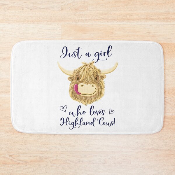 Item preview, Just A Girl Who Loves Scottish Highland Cows designed and sold by brodyquixote.
