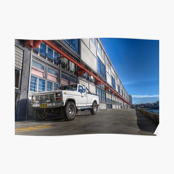 Ford Truck at Walsh Bay Poster