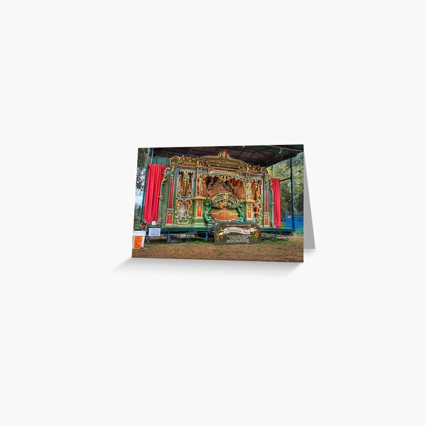 Australia Fair Street Organ Greeting Card