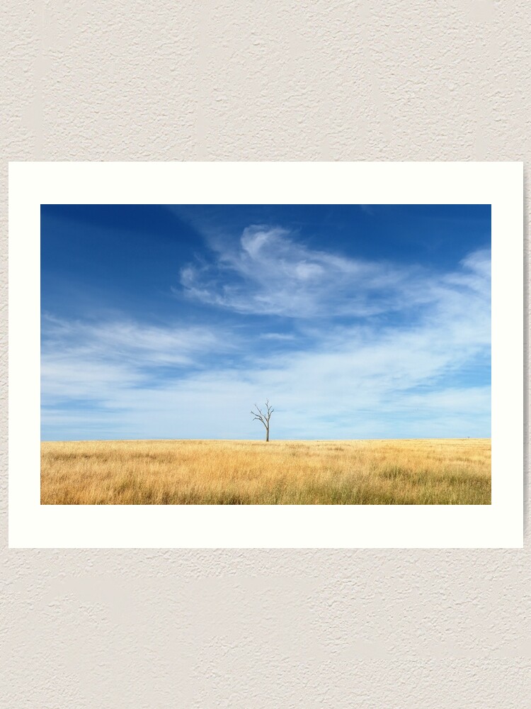 Alternate view of A Lone Tree Art Print
