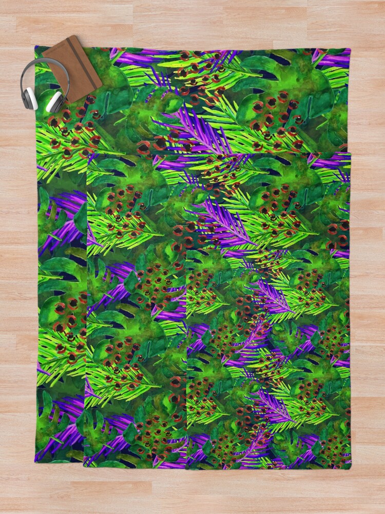 Alternate view of Jungle Expedition Throw Blanket