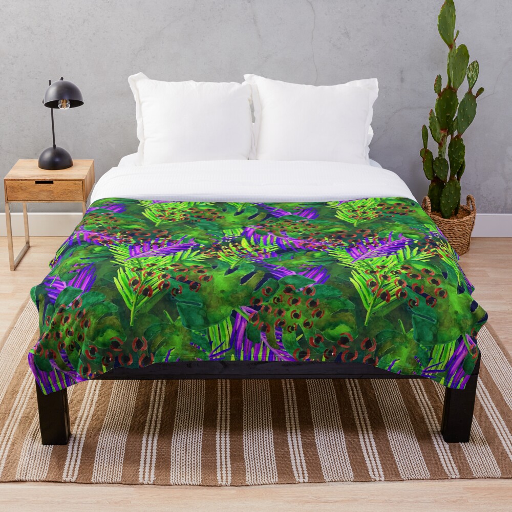 Jungle Expedition Throw Blanket