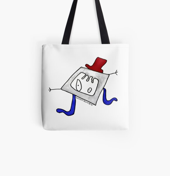 Willis the Hipster and Upcycling Monster All Over Print Tote Bag