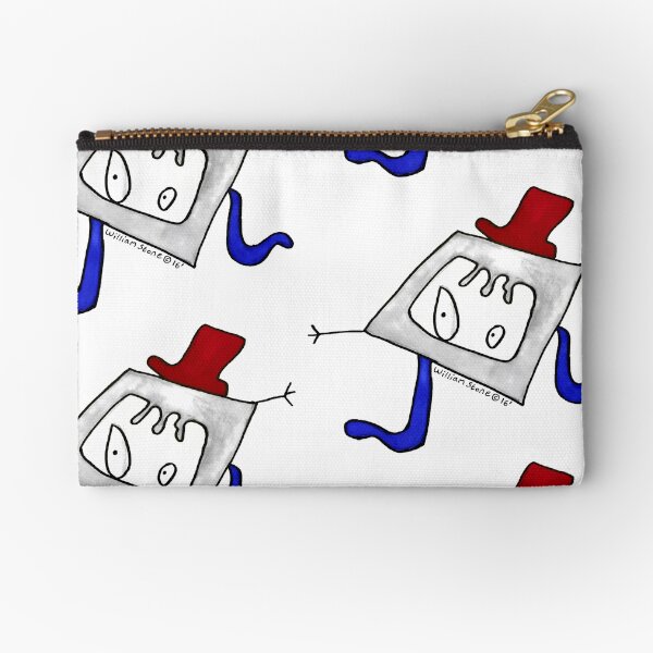 Willis the Hipster and Upcycling Monster Zipper Pouch