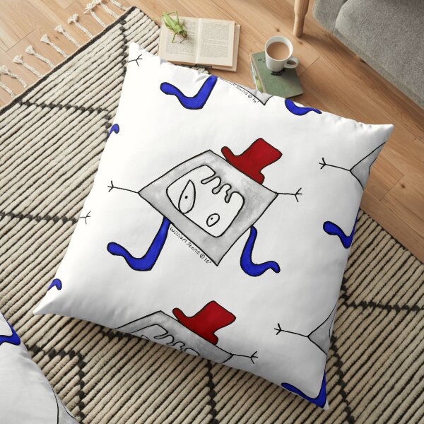 Willis the Hipster and Upcycling Monster Floor Pillow