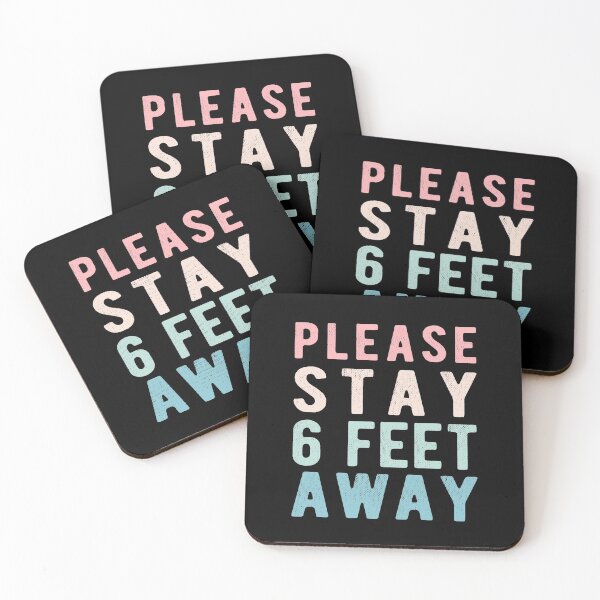 Item preview, PLEASE STAY 6 FEET AWAY  designed and sold by AnimaLovers.