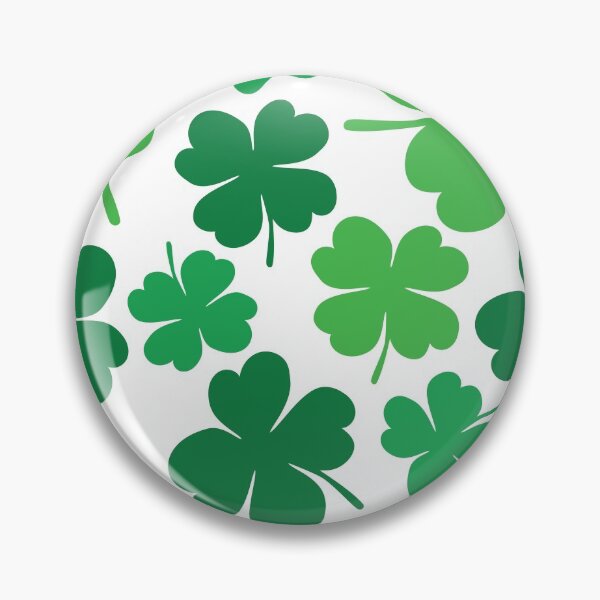Item preview, Lucky 4 Leaf Clover Pattern (green/white) designed and sold by Design Minds Boutique.