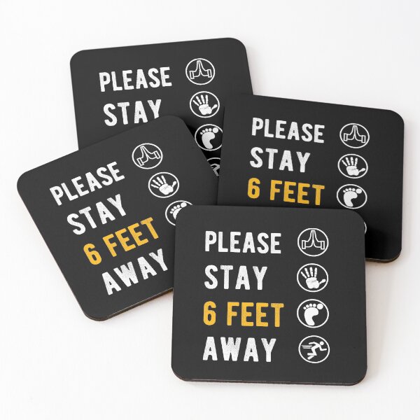 Item preview, PLEASE STAY 6 FEET AWAY  designed and sold by AnimaLovers.