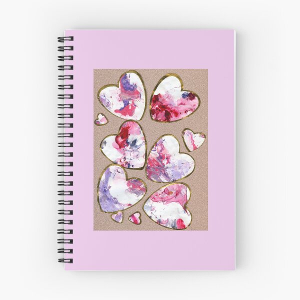 Item preview, Gold edged marbled hearts! designed and sold by LymphomaLass.
