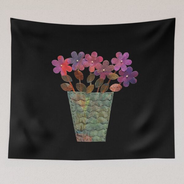 Item preview, Purple Shimmer Flowers in Vase designed and sold by Jeffrey Louis Salkilld.