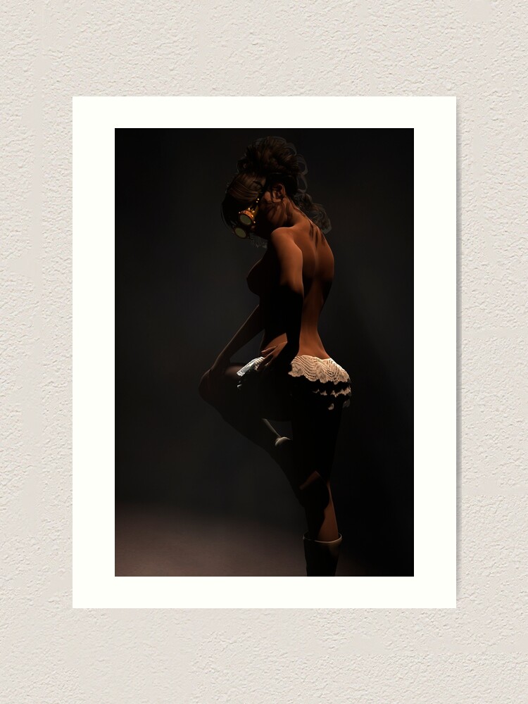 Vista alternativa de Lámina artística Chantilly - Steampunk Burlesque Render