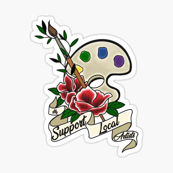 Support Local Artists Sticker