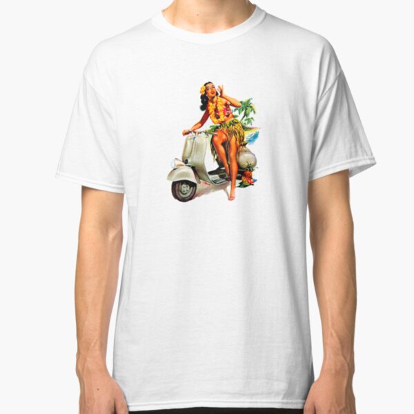 Scooter Girl Aloha Classic T-Shirt