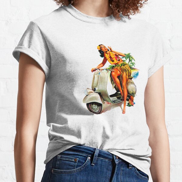 Scooter Girl Aloha Classic T-Shirt