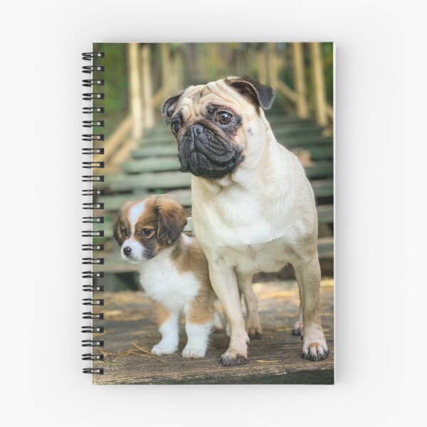 Item preview, A puppy and a Pug designed and sold by MOKA META.