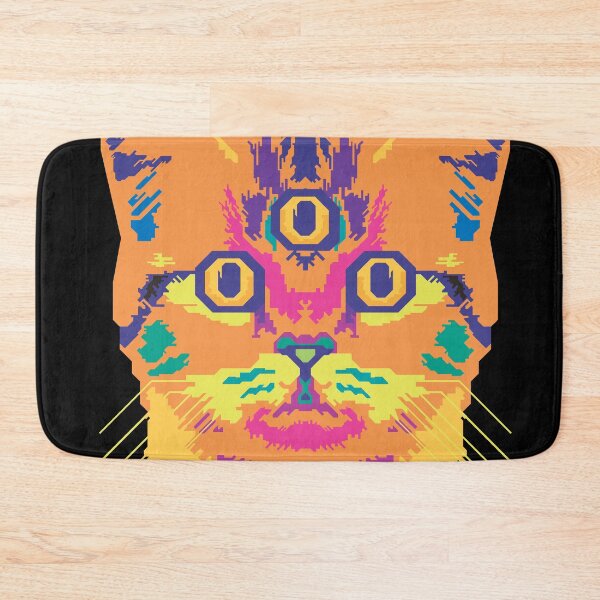 Item preview, Third Eye Trippy Cat designed and sold by Mystikos Art.
