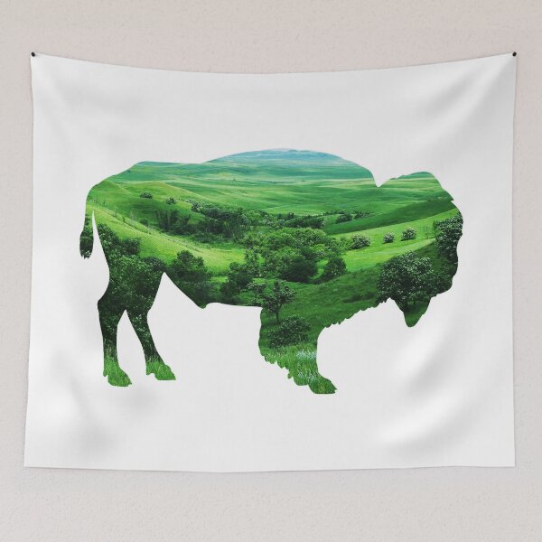 Item preview, Bison Silhouette Grasslands Cutout designed and sold by nickp1480.