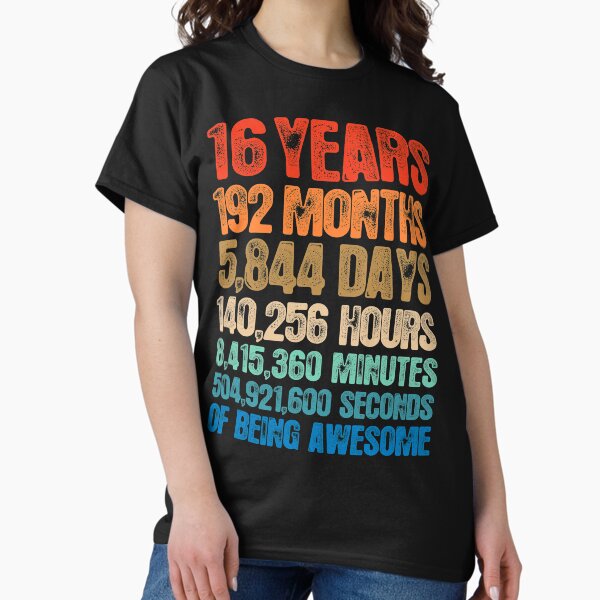 Vintage 16th Birthday Gift March 2003 16 Years Old T Shirt Vintage 16th Birthday Gift March 2003 16 Years Old T Shirt